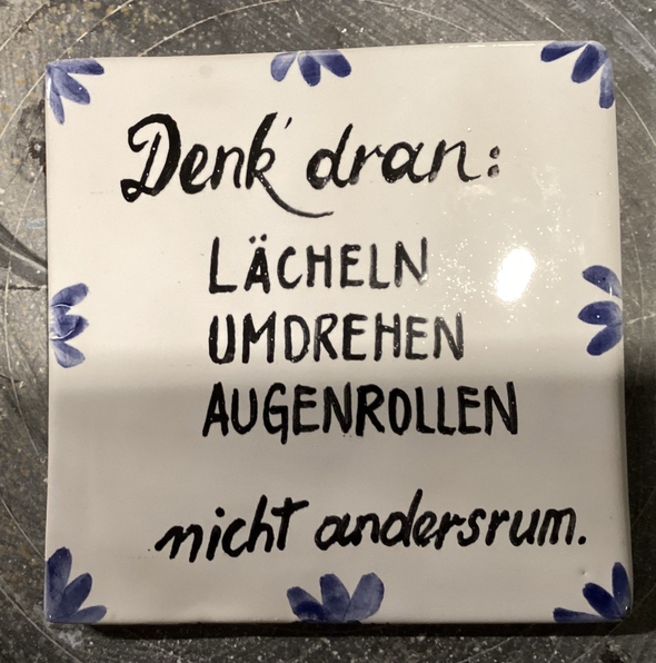 Fliese handgeschnittene Spruchfliesen 10€