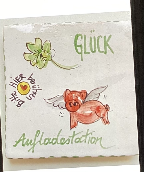  Handgeschnittene Fliese ca.10x10 cm